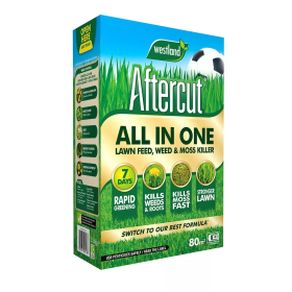 Aftercut All InOne Lawn Feed Weed & Moss Killler Box UK